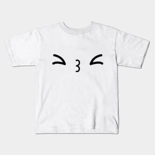 Kawaii kissy face Kids T-Shirt